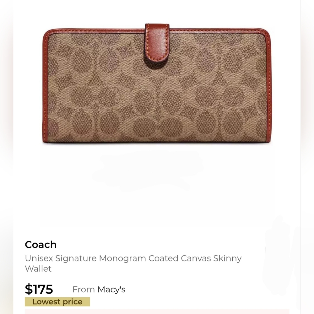 Coach Signature Logo Wallet
